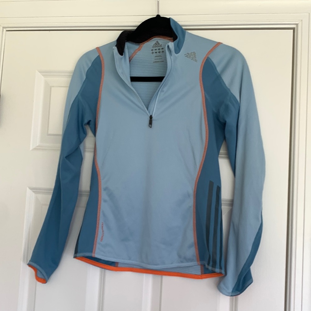 Adidas Climacool 1/4 zip workout shirt